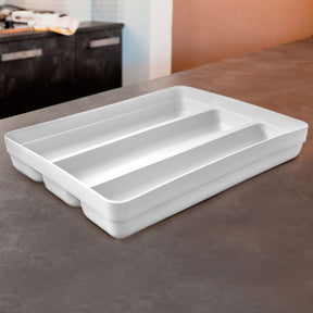 Porta Talheres Retangular Logic Branco 34,6x26,9cm - Martiplast