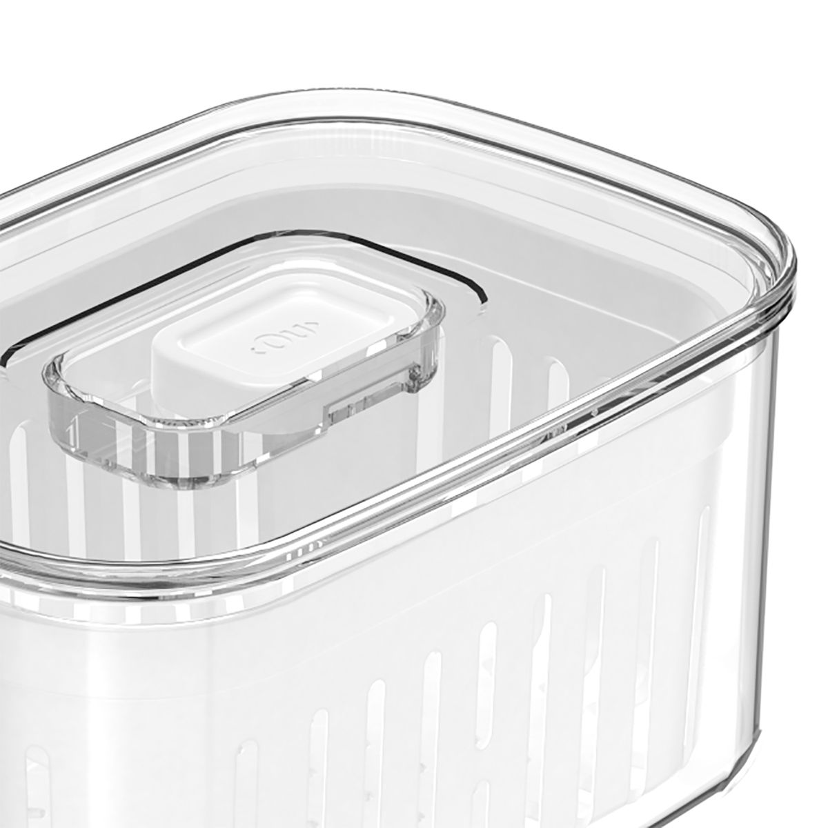 Organizador com Cesto Clear Fresh 650mL Natural - Ou