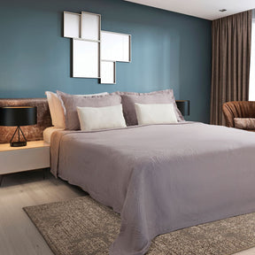 Colcha Montblanc Memory Casal 3 Peças Malva - Têxtil J. Serrano