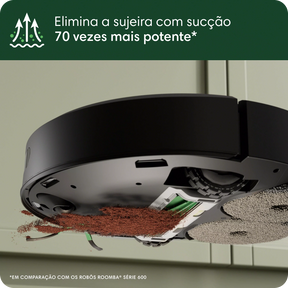 Robô Aspirador Roomba 505+ Combo, com Base AutoWash Dock, Aspira e Passa Pano, iRobot