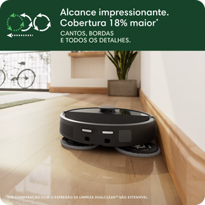 Robô Aspirador Roomba 505+ Combo, com Base AutoWash Dock, Aspira e Passa Pano, iRobot