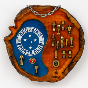 Tábua Rústica Personalizada - Cruzeiro + Kit Churrasco Personalizado